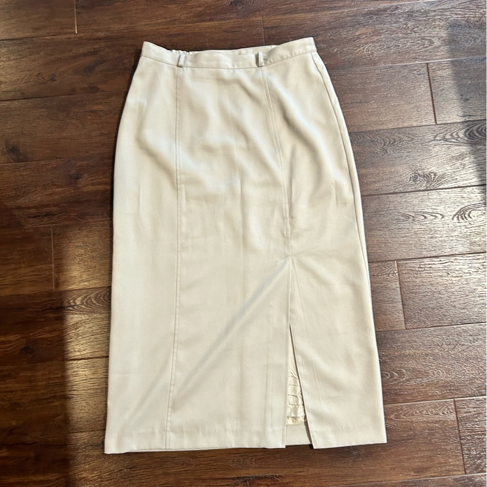 BOGO FREE Lasania vintage long pencil skirt with front slit
